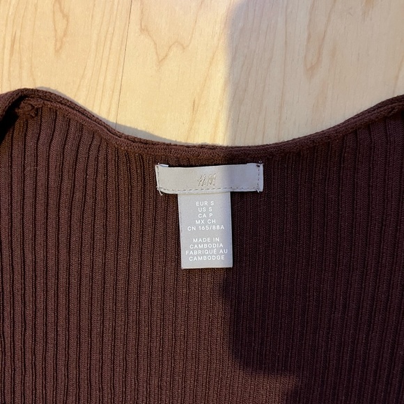 Ribbed square neck H&M shirt - Picture 1 of 3